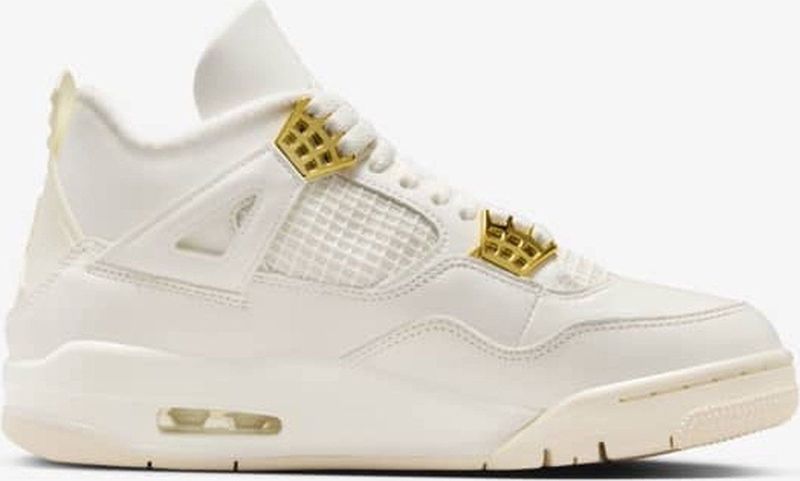 Nike - Air Jordan 4 - Sneakers - Sail - Metallic Gold