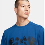 Nike - M Nk Df Rise 365 Run Div Ss - Sporttop - Court Blue/Black/Refblk