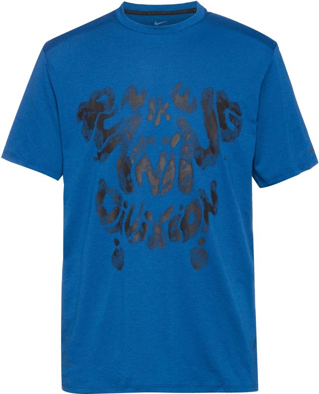 Nike - M Nk Df Rise 365 Run Div Ss - Sporttop - Court Blue/Black/Refblk