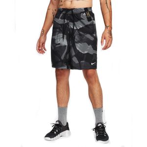 Nike Form Camo Mens Dri-fit Sportshort Heren Zwart Dessin Xs