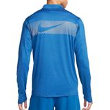 Nike element flash dri-fit -zip top in de kleur zwart