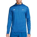 Nike element flash dri-fit -zip top in de kleur zwart