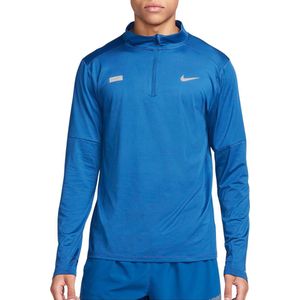 Nike element flash dri-fit -zip top in de kleur zwart