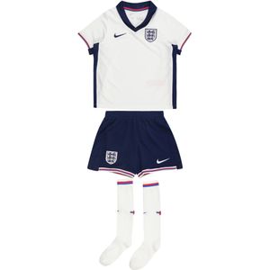 Engeland 2024/25 Stadium Thuis Nike driedelig replica-voetbaltenue voor kleuters - Wit