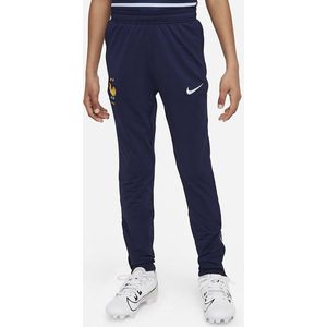 Nike FFF 24/25 Strike Dri-FIT Knit Voetbalbroek Kids Blackened Blue
