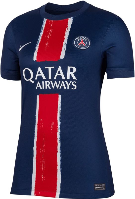 Nike PSG Dri-FIT Sportshirt Blauw/Rood Ademend