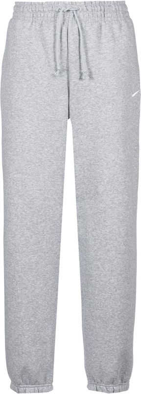 Nike Grijze Oversized Fleece Joggingbroek voor Dames - Hoge Taille