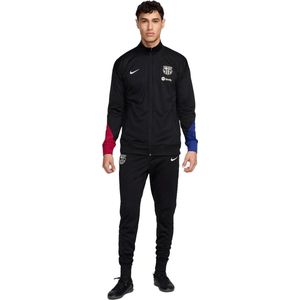 Barcelona strike dri fit knit voetbaltrainingspak in de kleur zwart