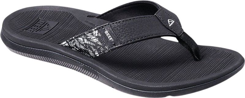 Reef - Santa Ana - Slipper - Black White - Veganistisch Leer