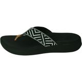Reef - Cushion Cloud TX - Slipper - Black Geo - Synthetisch - Rubber Zool