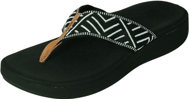 Reef - Cushion Cloud TX - Slipper - Black Geo - Synthetisch - Rubber Zool