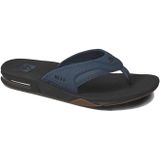 Reef - Fanning - Teenslippers - Zwart Grijs - Vegan Leer + Rubber Zool