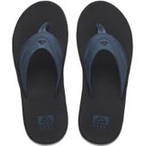 Reef - Fanning - Teenslippers - Zwart Grijs - Vegan Leer + Rubber Zool
