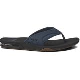 Reef - Fanning - Teenslippers - Zwart Grijs - Vegan Leer + Rubber Zool