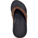 Reef Fanning Slide Heren Slippers - Zwart/Zilver