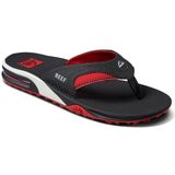 Reef - Fanning Pregame - Slipper - Black Red - Rubber - Luchtkussen in Hiel