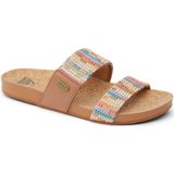 Reef - Cushion Vista Beachy - Sandaal - Zwart - Vegan Leer - Demping en Ondersteuning