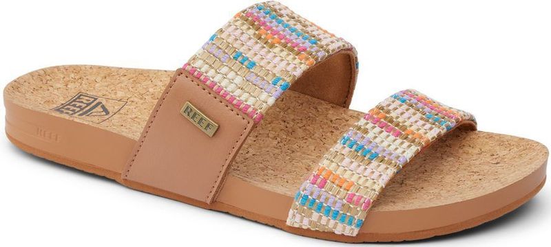 Reef - Cushion Vista Beachy - Sandaal - Zwart - Vegan Leer - Demping en Ondersteuning