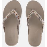 Skechers Arch Fit Slippers taupe Textiel - Dames