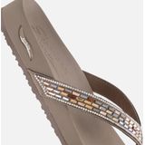 Skechers Arch Fit Slippers taupe Textiel - Dames
