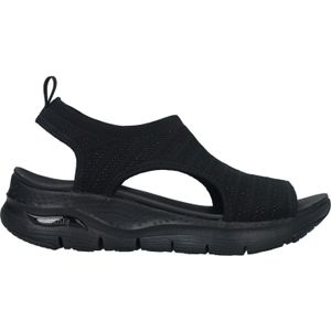 Skechers, Skechers Arch Fit sandaal Zwart, Dames, Maat:37 EU