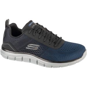 Skechers Heren Track RIPKENT Sneaker, Navy Mesh/Black Trim, 6 UK, Navy Mesh Zwart Trim, 39.5 EU