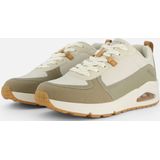 Skechers Uno Layover Dames Sneakers Wit