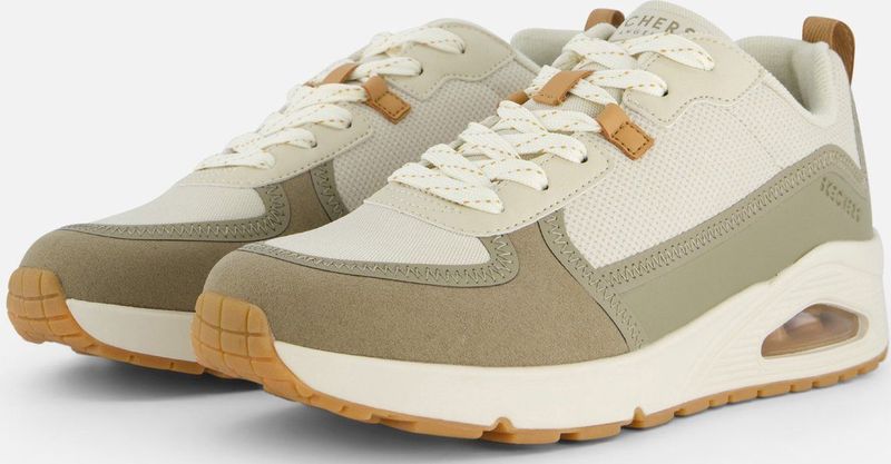 Skechers Uno Layover Dames Sneakers Wit