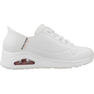 Skechers Uno - Easy Air Slip-On Sneaker, Schlupfschuh, Slipper, Plateausneaker mit Keilabsatz