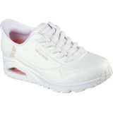 Skechers Slip-on Sneakers Uno - Easy Air - Wit - Instapschoen met Sleehak