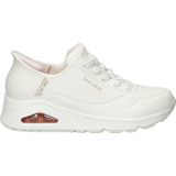 Skechers Slip-on Sneakers Uno - Easy Air - Wit - Instapschoen met Sleehak