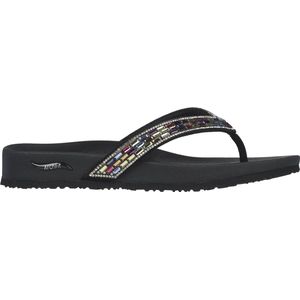 Skechers Meditation Arch Fit Slippers - Zwart met Strass Steentjes