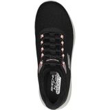 Zwart - Sneakers - Elastiek - Laag - Textiel - Normale Breedte