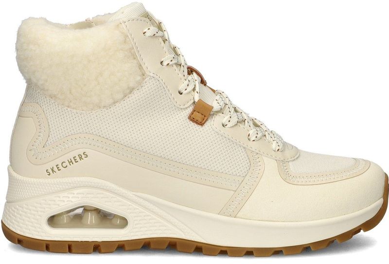 Skechers - Uno Rugged - Hoge Sneakers - Dames - Imitatieleer en Textiel