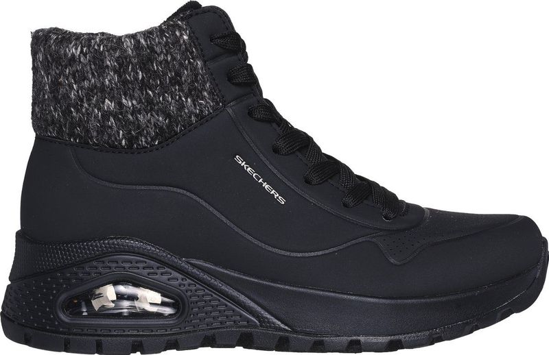 Skechers - UNO Rugged - Winterlaarzen - Zwart - Sneeuwlaarzen met Skech-Air luchtkamerzool
