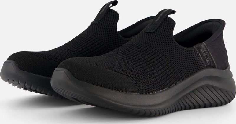 Skechers Ultra Flex 3.0 Smooth Step Slip-ins, sneakers voor kinderen en jongeren, Zwart, 27 EU