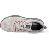 Skechers - Vapor Foam - Gymschoenen - Grijs - Mesh Synthetisch - Oranje Trim