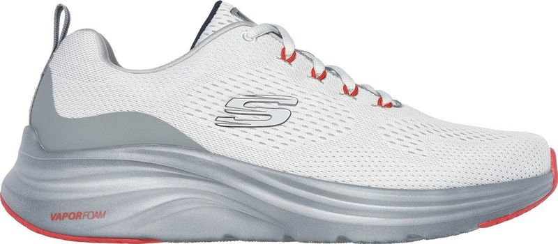 Skechers - Vapor Foam - Gymschoenen - Grijs - Mesh Synthetisch - Oranje Trim