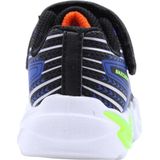 Skechers Flex-glow Bolt uniseks-kind Sportschoenen,Black Synthetic/Textile/Blue, Lime, & Ora,28 EU