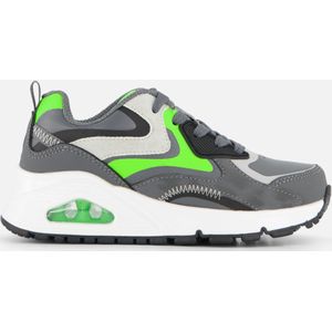 Skechers Uno Gen1 - Color Surge Jongens Sneakers - Grijs/Groen - Maat 28
