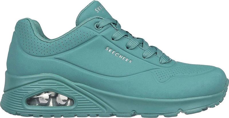 Skechers Uno Stand On Air Dames Sneakers Olijfgroen
