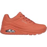 Skechers Sneakers - Oranje - Synthetisch Materiaal - Vetersluiting