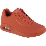 Skechers Sneakers - Oranje - Synthetisch Materiaal - Vetersluiting