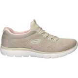 Skechers - Summits - Sneakers - Taupe - Mesh-Textiel - Vegan