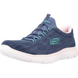 Sneaker - Blauw Mêlee - Vegan Uitvoering - Laag