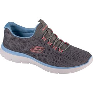 Skechers - Summits - Sneaker - Grijs - Geheideerd Mesh - Schokabsorberende Tussenzool