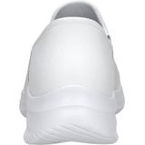 Skechers - SLIP INS ULTRA FLEX 3.0 - Damesslipper - Wit - Leer en Mesh
