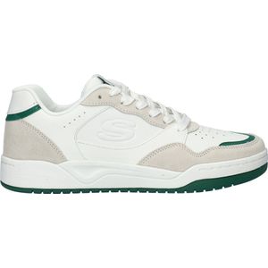 Skechers - Koopa Volley - Sneakers - Wit Groen - Suède Imitatieleer