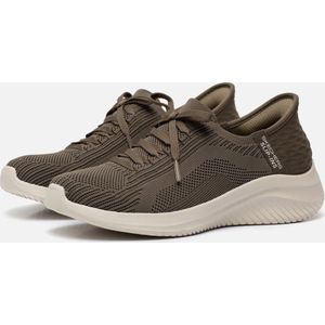 Skechers Ultra Flex 3 0-Brilliant Path Dames Instappers - Olijfgroen