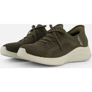 Skechers Ultra Flex 3 0-Brilliant Path Dames Instappers - Olijfgroen